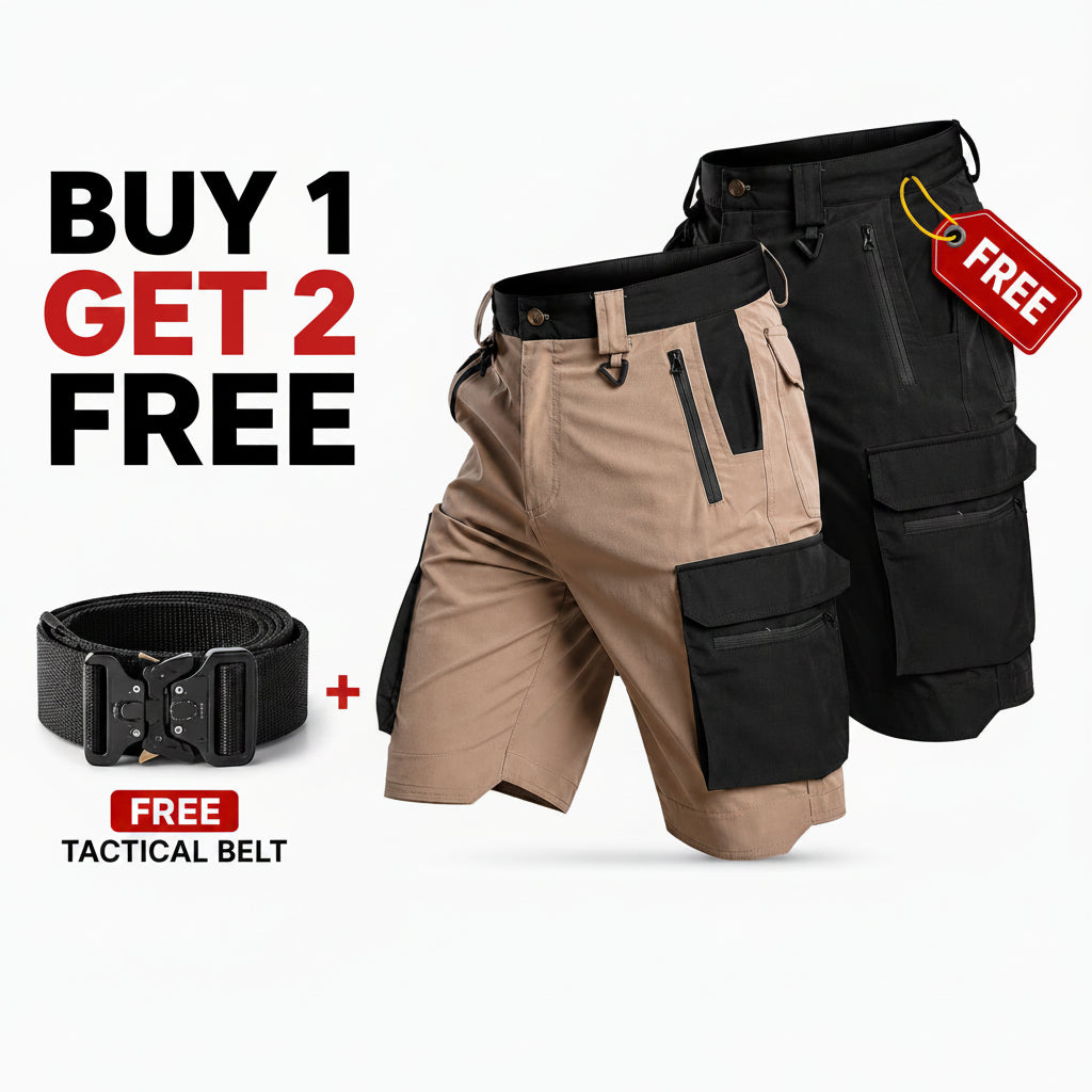 Buy 1 Get 2 Free - DryFlex Tactical Cargo Shorts